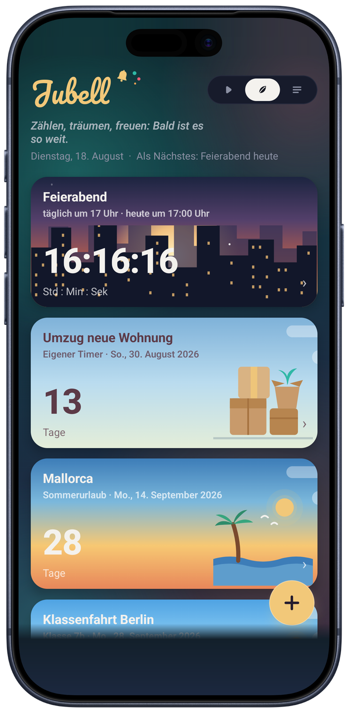 Jubell auf einem iPhone 17 Pro